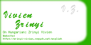 vivien zrinyi business card